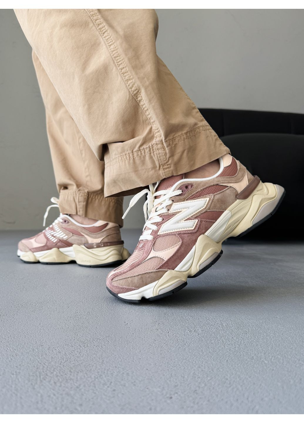 КРОСІВКИ ЖІНОЧІ NEW BALANCE 9060 BROWN / CARAMEL НЬЮ БЕЛАНС 9060 No Brand комбіновані демісезони (367174528)