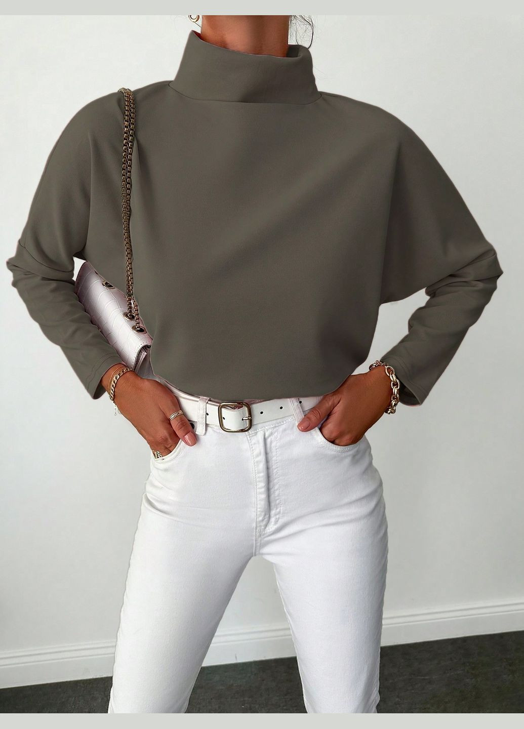 Графітова блузка SHEIN