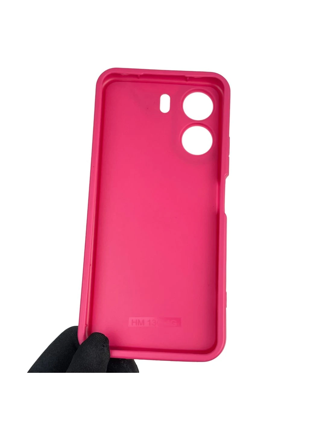 Чохол силіконовий оригінальний Soft Touch з 3D принтом кумедний тед ведмідик для Poco C65 малиновий (Повний захист камери) Xiaomi (378972438)