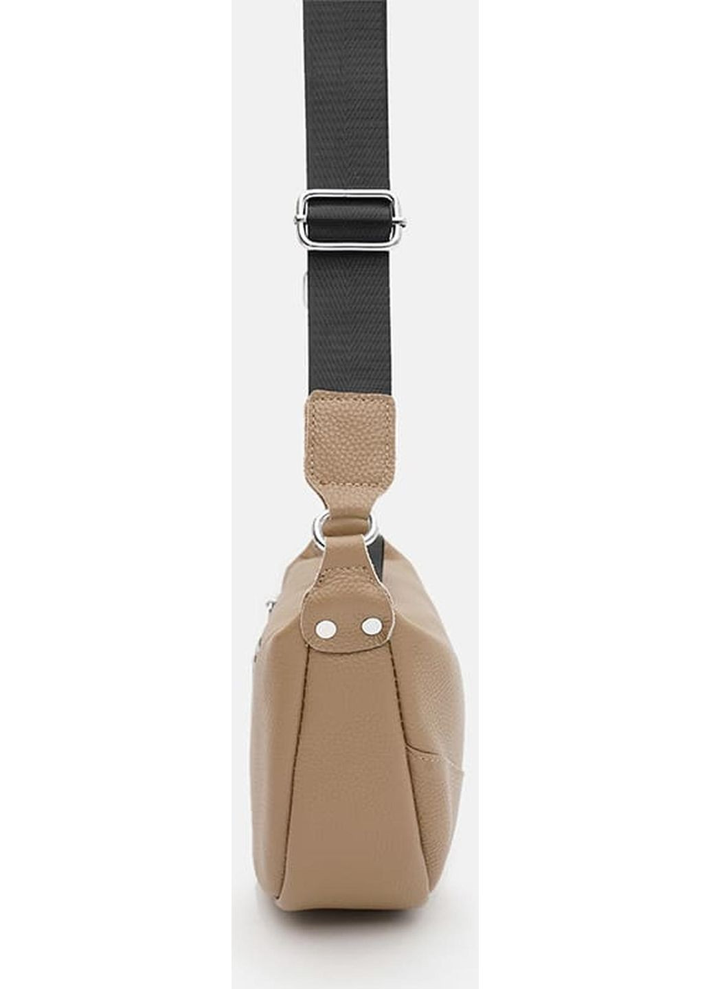 Сумка кросс-боди через плечо женская из натуральной кожи средняя Бежевый 38115 Borsa Leather (355245124)