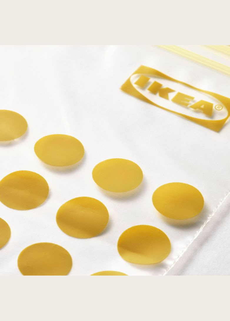 Герметичний пакет для заморожування чорний/жовтий 60 шт IKEA (276267511)