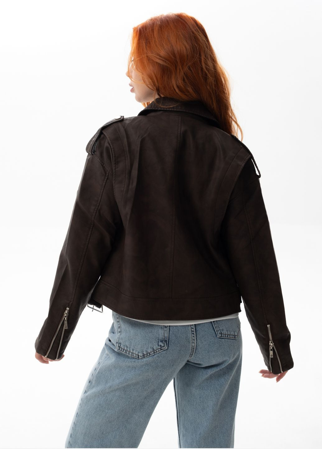 Коричнева куртка-косуха жіноча m762-66 коричнева 345420 Power