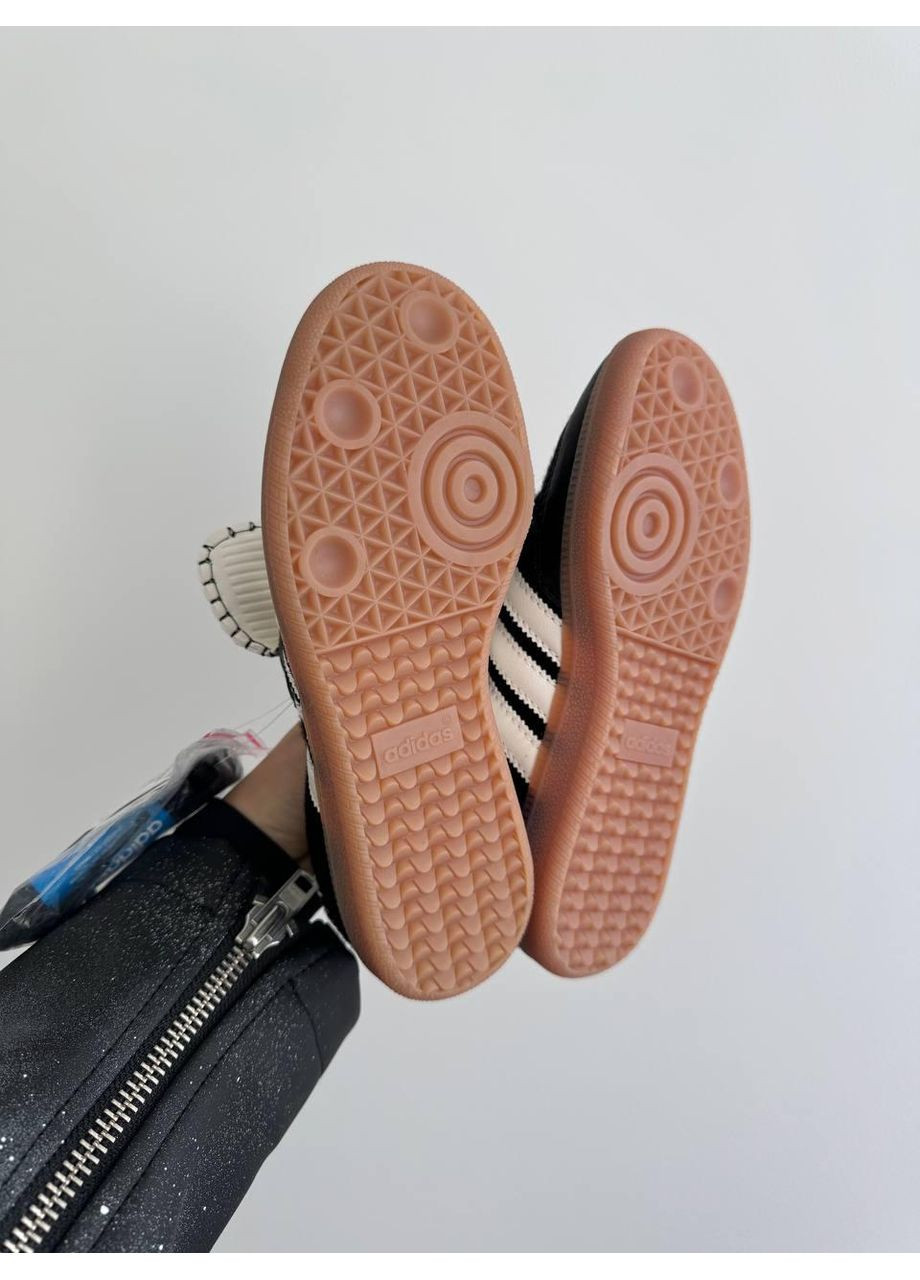 Чорні Осінні кросівки чоловічі adidas samba walles bonner black pony адідас самба No Brand