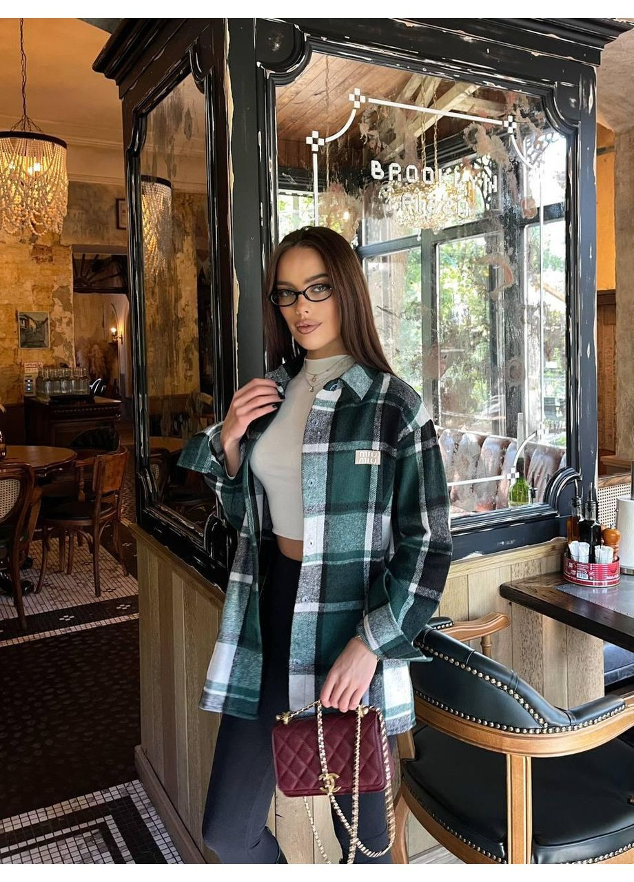 Жіноча сорочка в клітинку кашемір No Brand (368870550)