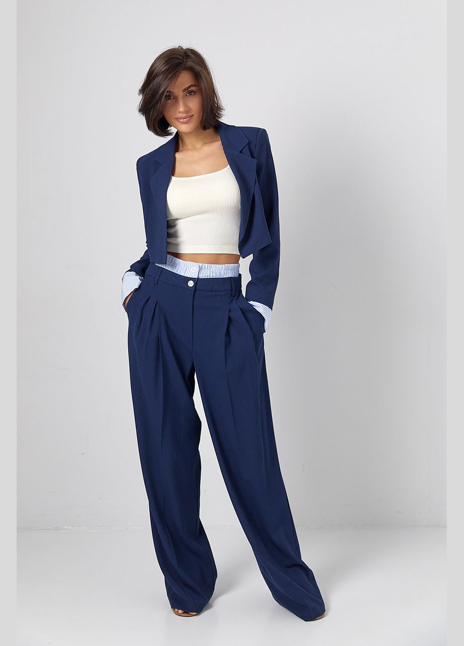 Брючний костюм з коротким жакетом Lurex (319311894)