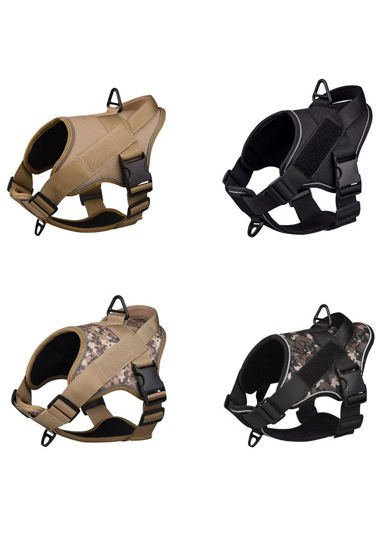 Шлея для собак, тактический жилет с ручкой, Черный Пиксель S (40-50см) Hong (299915565)