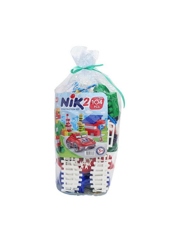 Дитячий конструктор з великими деталями "NIK-2" 71870, 104 деталі Юніка (372177296)