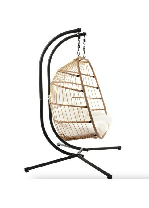 Подвесное кресло-кокон Rona двухместное бежевый Di Volio (322415185)