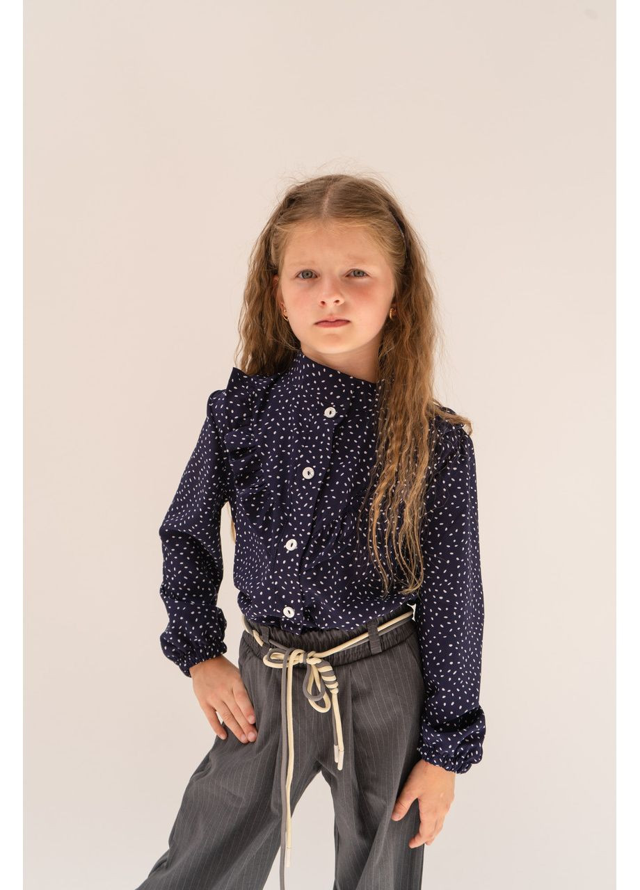 Дитяча сорочка синя в крапку на дівчинку Bambino (360965108)