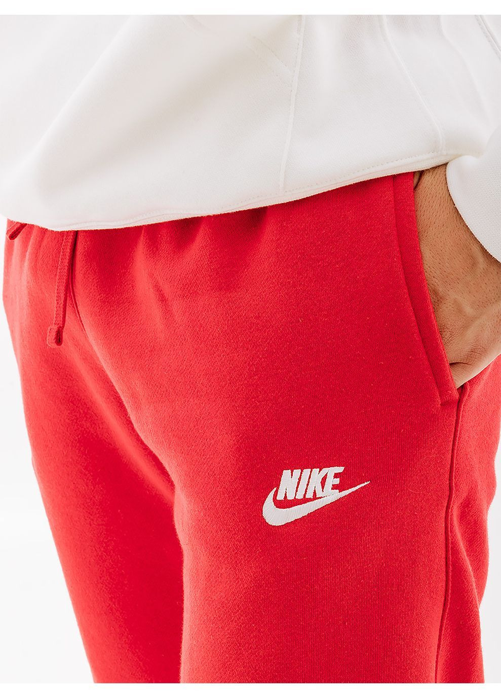 Красные спортивные демисезонные брюки Nike