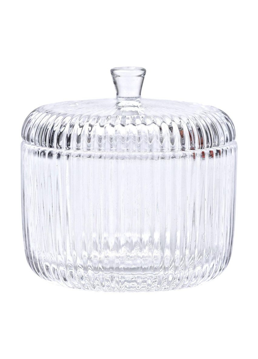 Конфетница с крышкой Ø 9 см ваза конфетница круглая стеклянная HP-4-99 Yiwu (370800106)