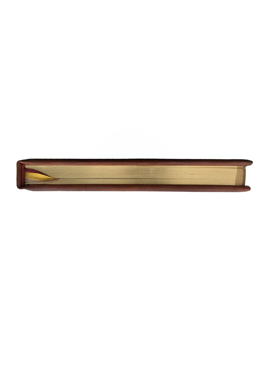 Книга поварских переписей В5, искусственная кожа, срез блока золото, коричневая Бібльос (281999542)