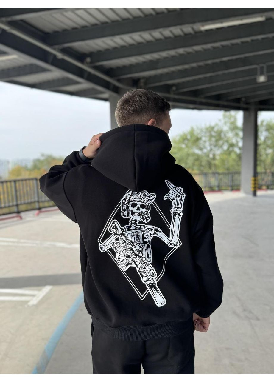 Худые милитари без флиса, унисекс, цвет черный, размеры XXL No Brand (370218028)