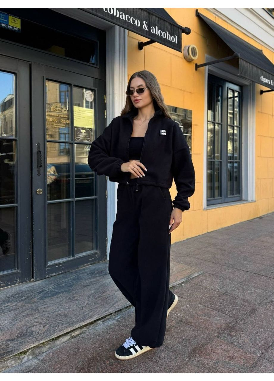 Костюм (кофта, брюки), цвет Черный Fashion (362415606)