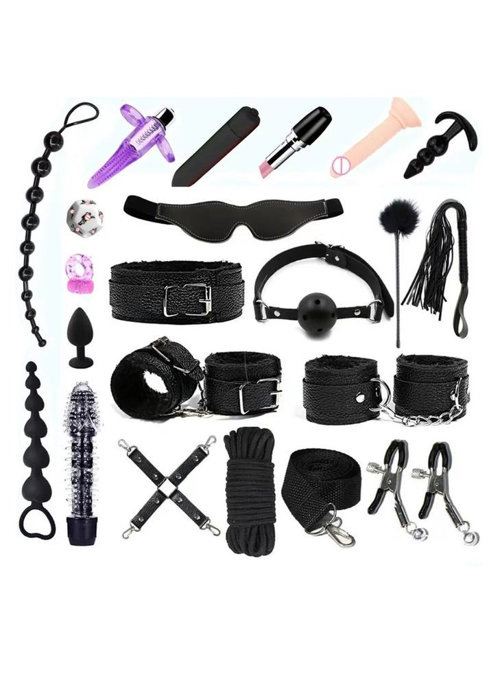 БДСМ игрушки из 21 предмета для ролевых садо-мазо игр красние No Brand (340914520)