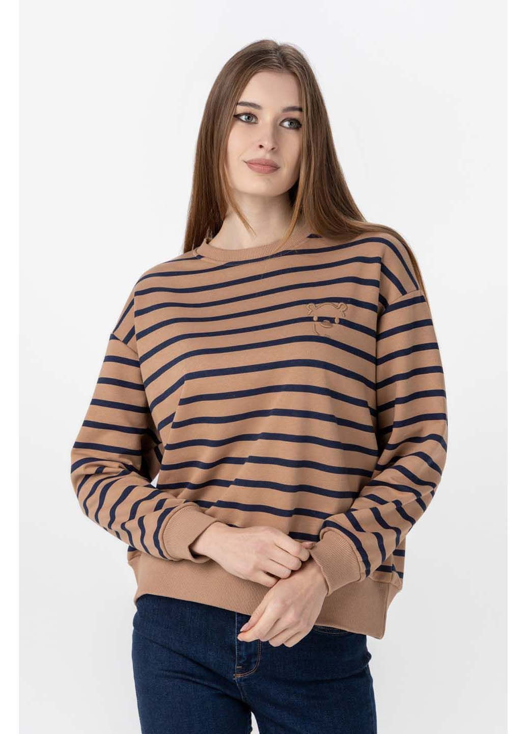 Коричневый свитшот X-trap (283036912)