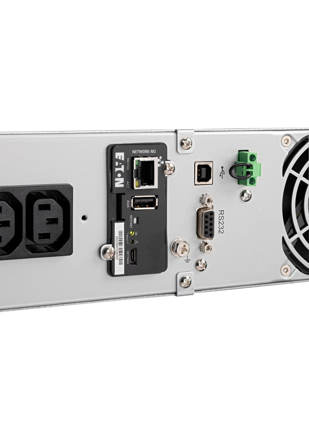 Источник бесперебойного питания 9E, 1000VA/900W, RM 2U, LCD, USB, RS232, 4xC13 EATON (341089434)