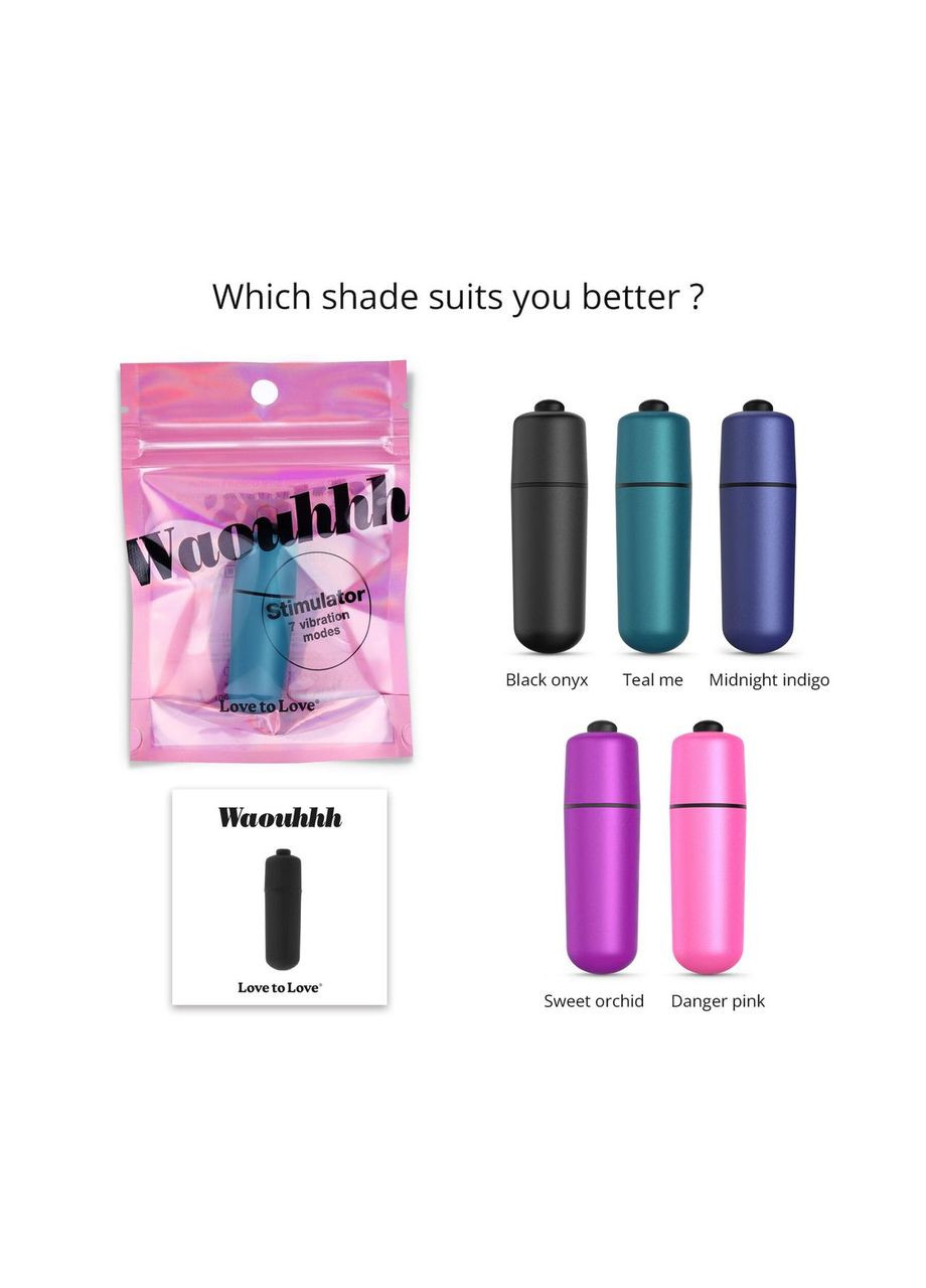 Віброкуля Love To Love WAOUHHH - TEAL ME, 7 режимів, на батарейках No Brand (366879540)