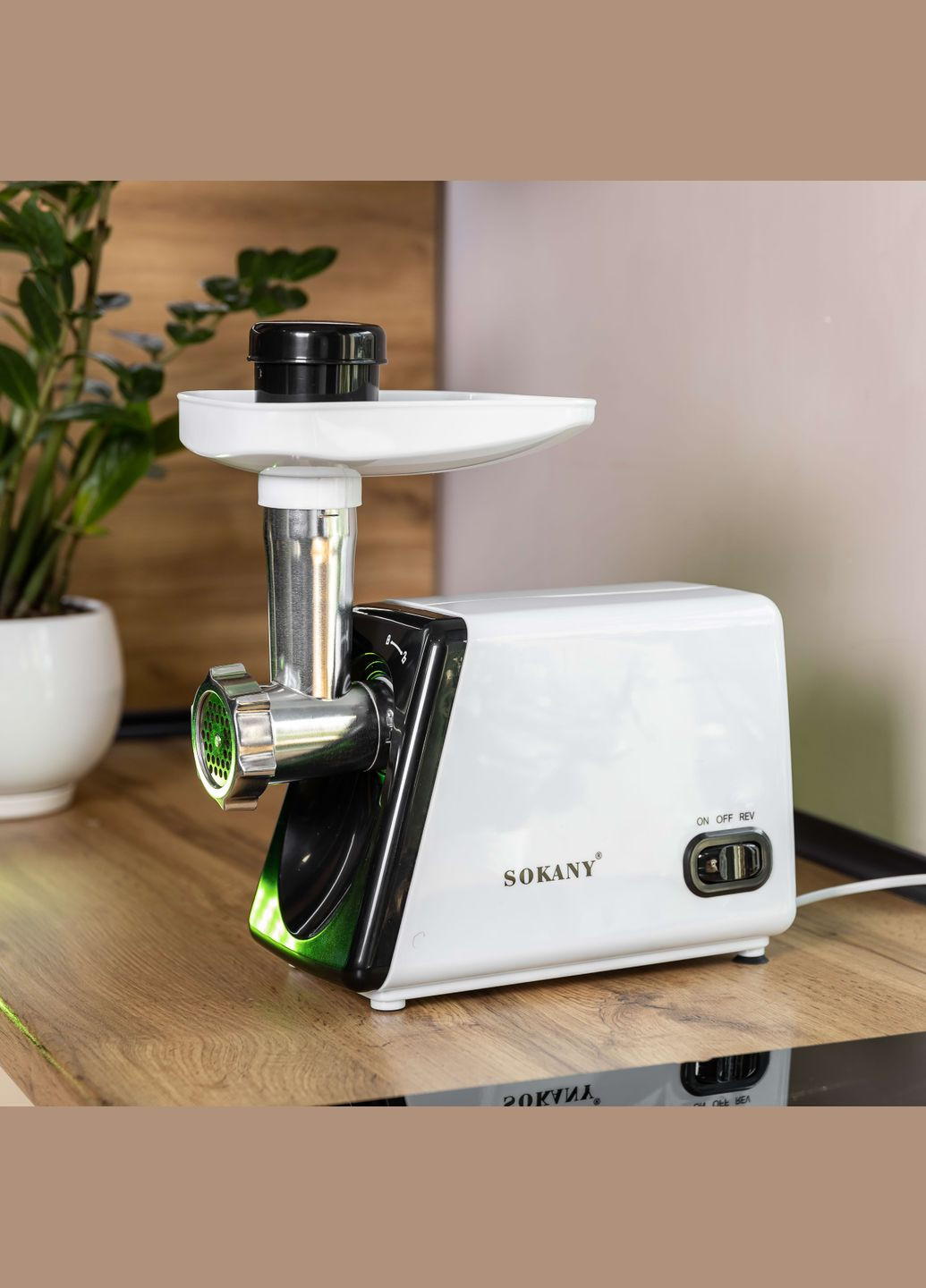 Мясорубка электрическая SK-312 с насадками. Sokany (323641193)