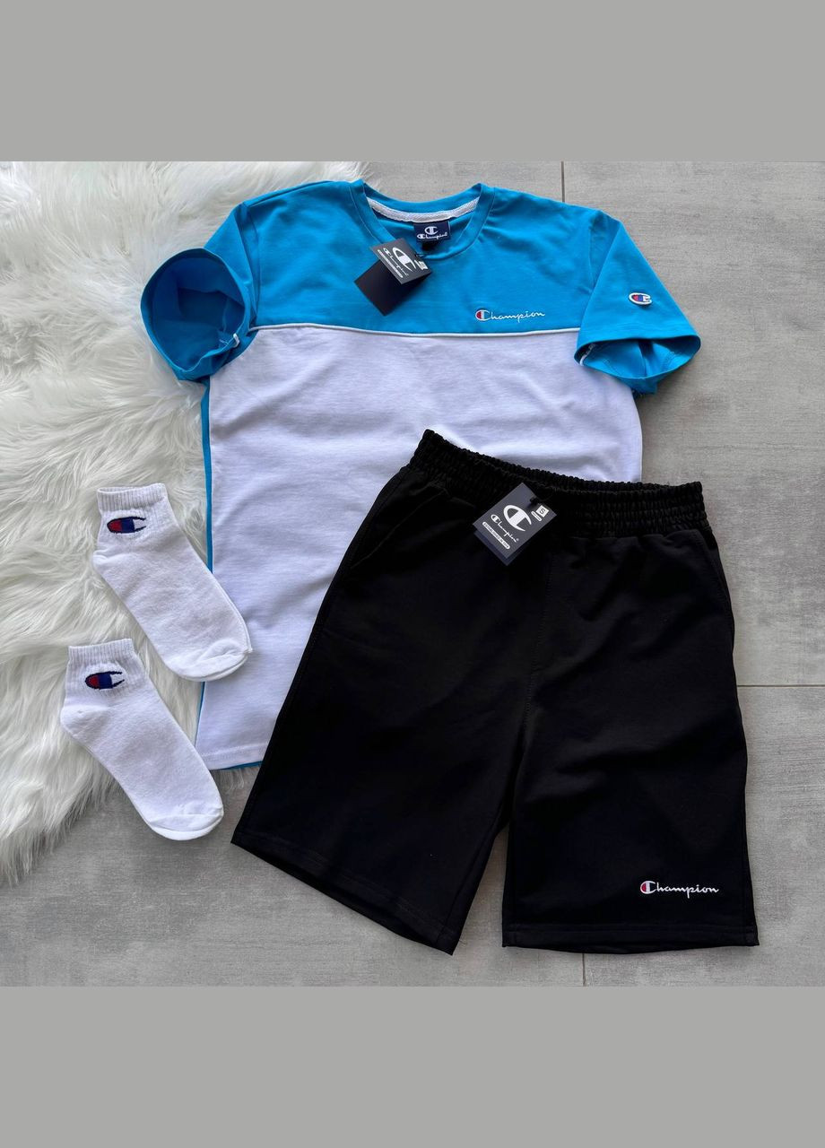 Футболка шорти Champion 2 пари шкарпеток у подарунок! No Brand (324635147)