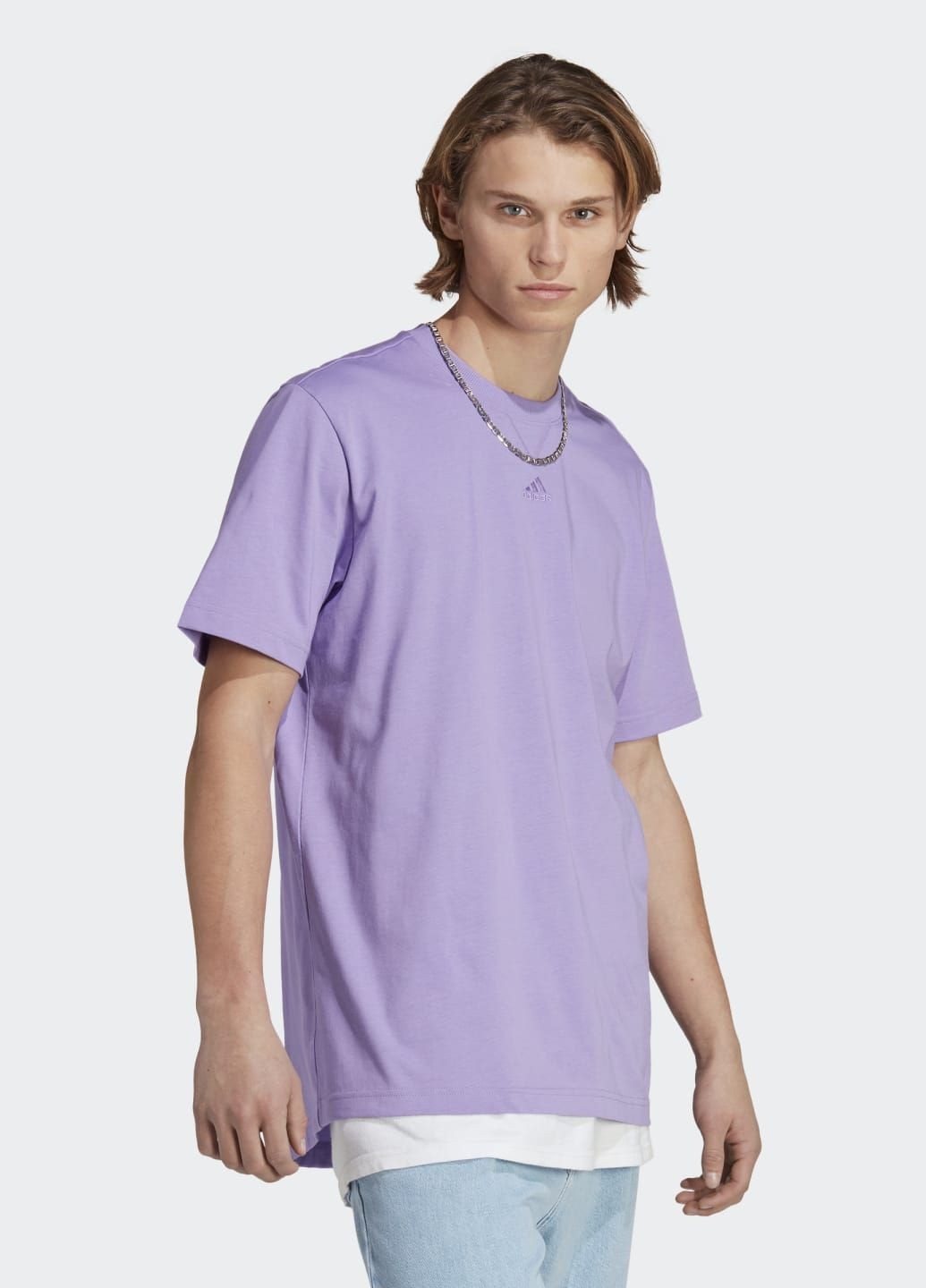 Фіолетова футболка all szn adidas