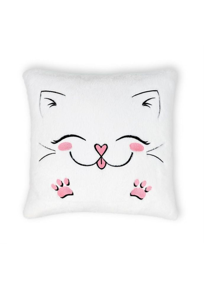 Подушка декоративна Котик FWPPILLOWCAT22WT0, 12 см No Brand (330610068)