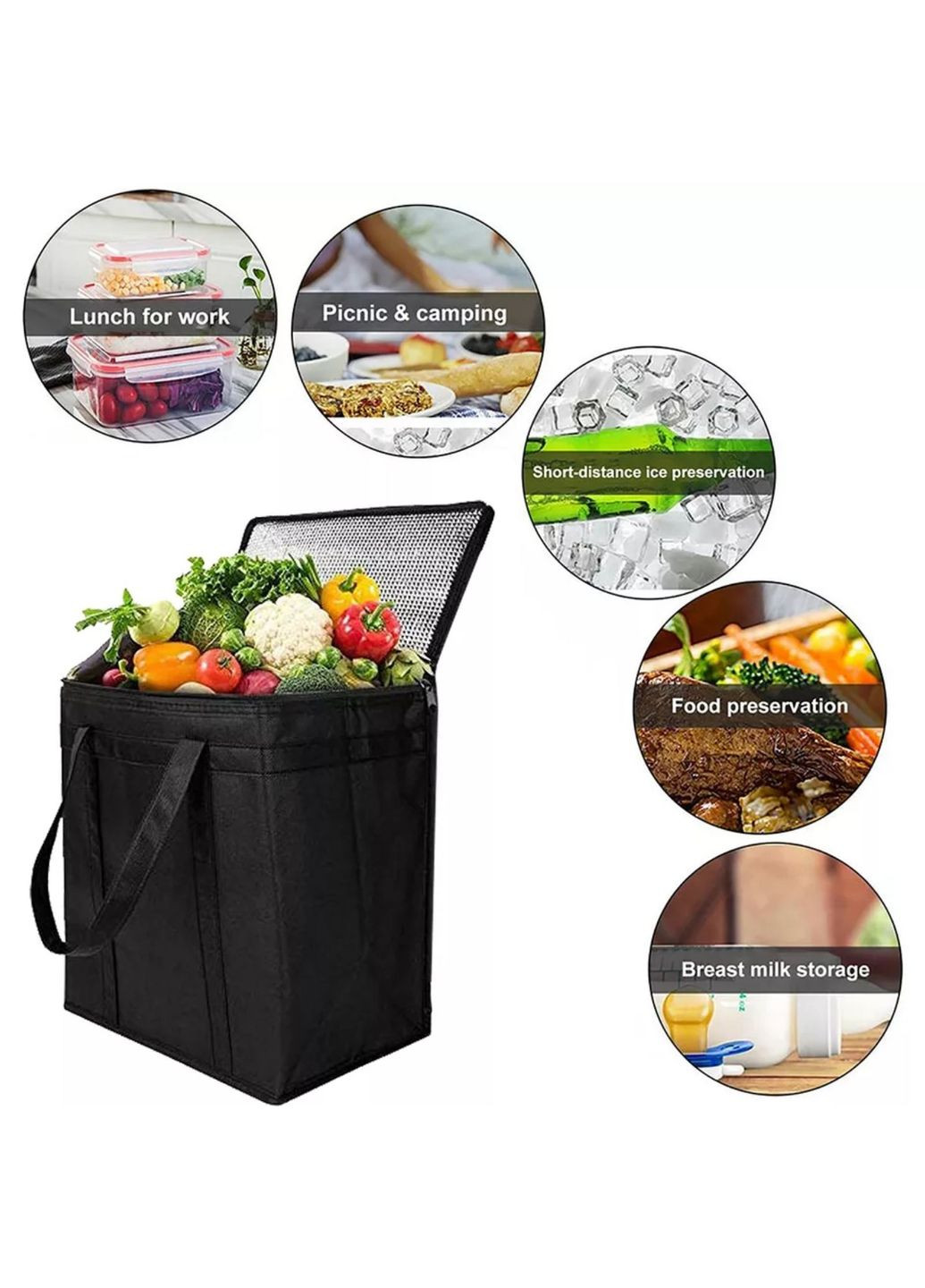 Большая термосумка сумка-холодильник для хранения напитков на природу на 20 литров No Brand (314933750)