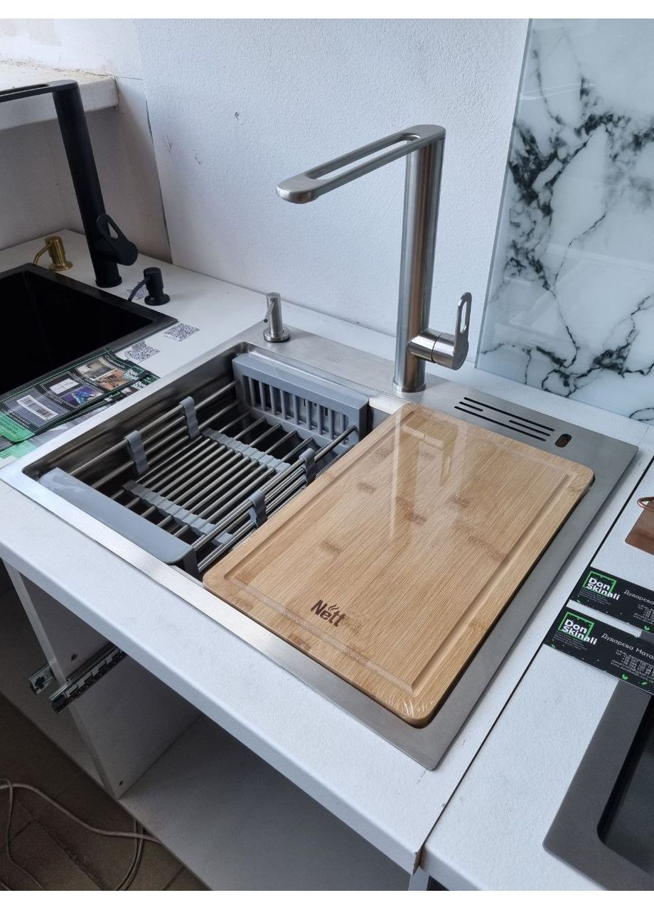 Смеситель кухонный для мойки из нержавейки Nett OS-30 (352730039)