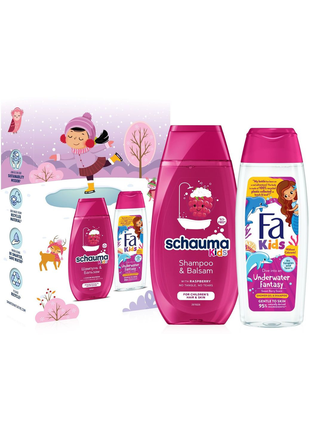 Набор & Schauma Kids girl. For Children's Hair & Skin Шампунь 250 мл + Гель для душа 250 мл Fa 4015100863321 (328309065)