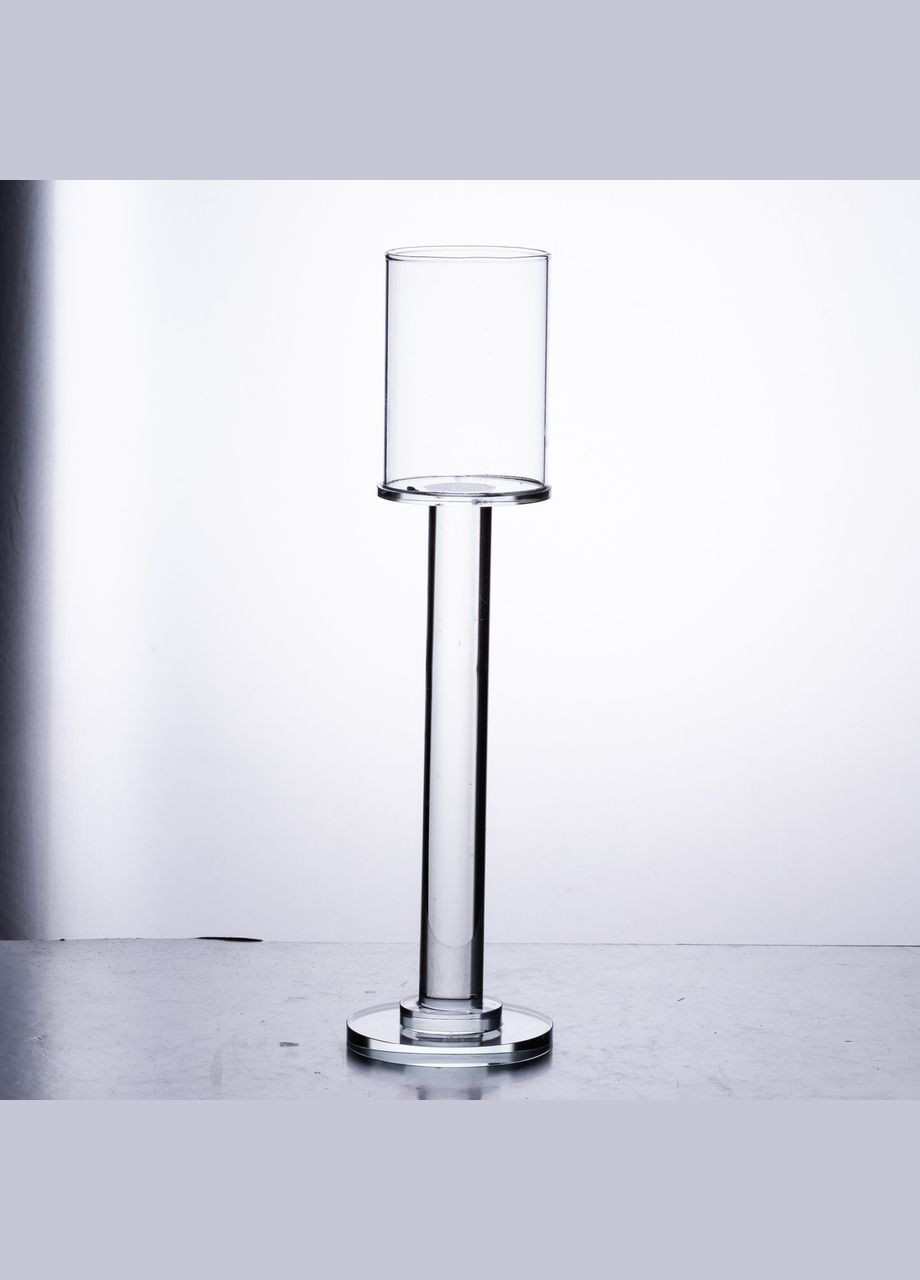 Подсвечник стеклянный на ножке 8×31 см подсвечник бокал декоративный HP-4-43S Yiwu (329375889)