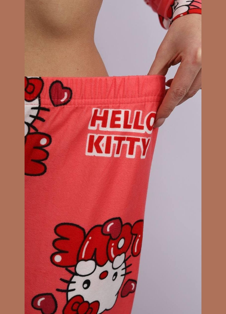 Коралова всесезон піжама жіноча коралового кольору кофта + брюки No Brand Жіночі піжами