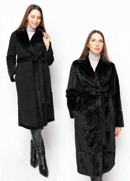 Дубленка 1063M-D Черный Black/ Black SAM SAM MK Samange (313105502)