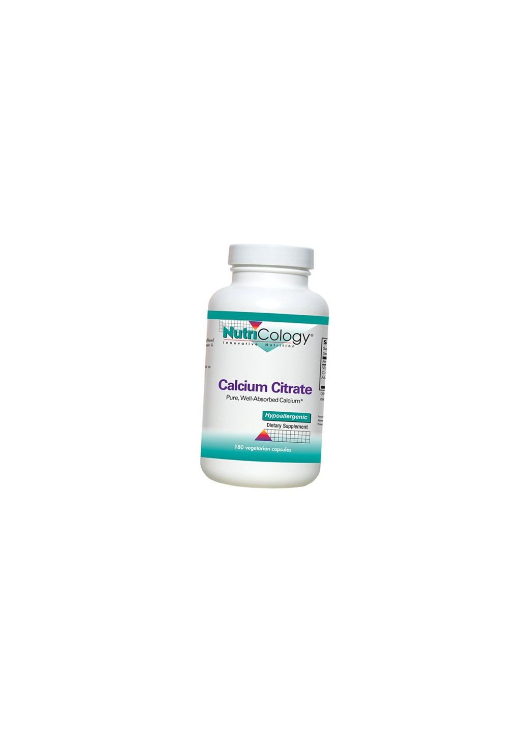 Цитрат Кальція, Calcium Citrate, 180вегкапс (36373013) NutriCology (293257435)