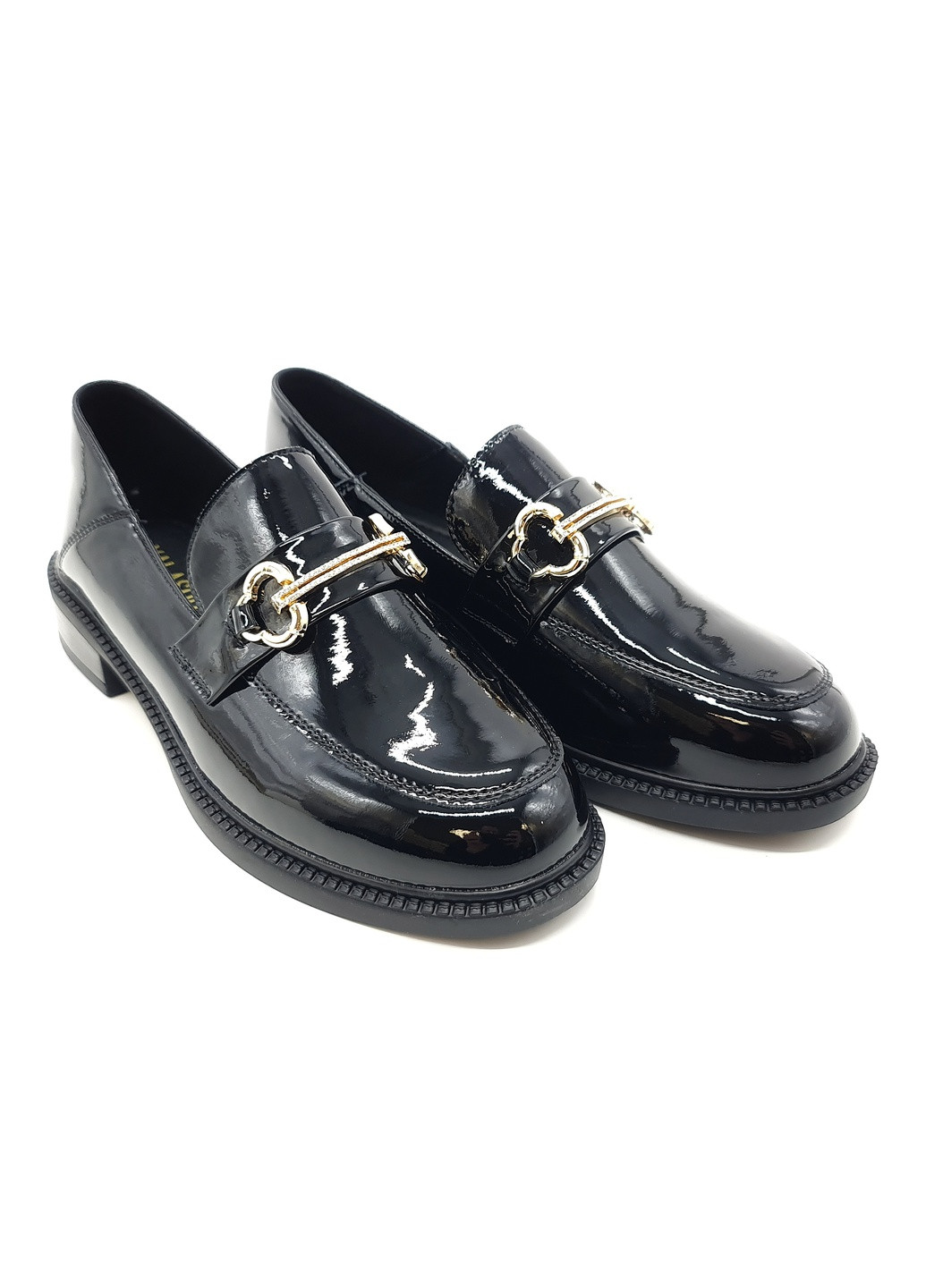 Женские туфли черные лакированная кожа YA-18-4 23 см(р) Yalasou