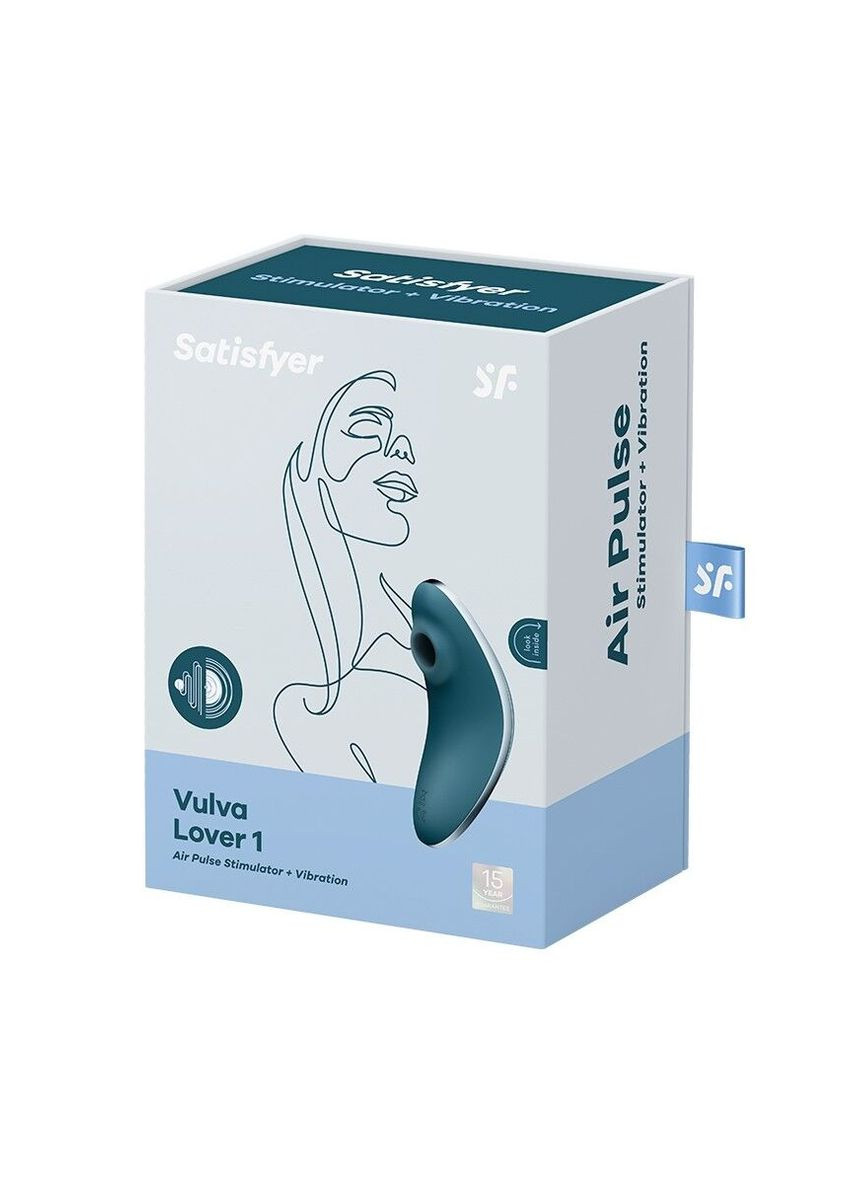 Вакуумный вибратор Vulva Lover 1 Blue Satisfyer (366875983)
