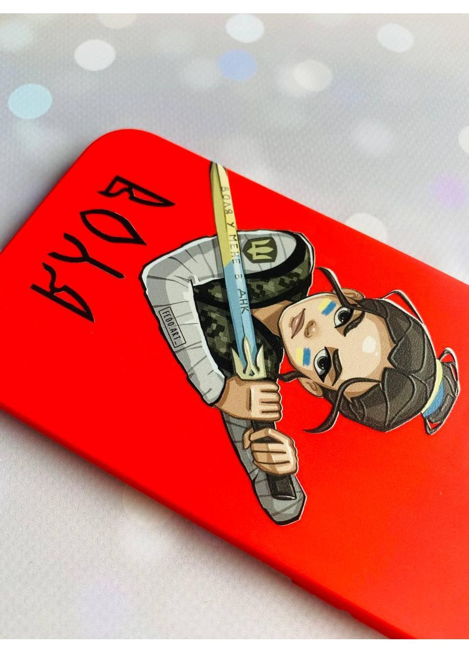 Матовый чехол на Xiaomi Redmi 12C:: Украинская защитница (принт 169) CASE CONTROL (360711584)