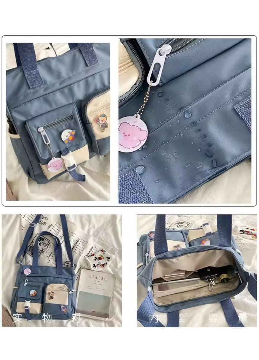 Молодежная сумка через плечо со значками для школьников и студентов No Brand (365963630)