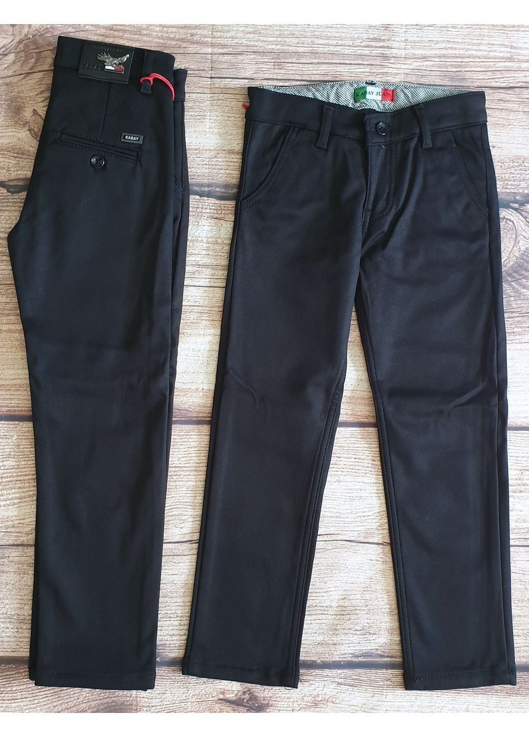 Черные повседневный, праздничный зимние брюки прямые No Brand