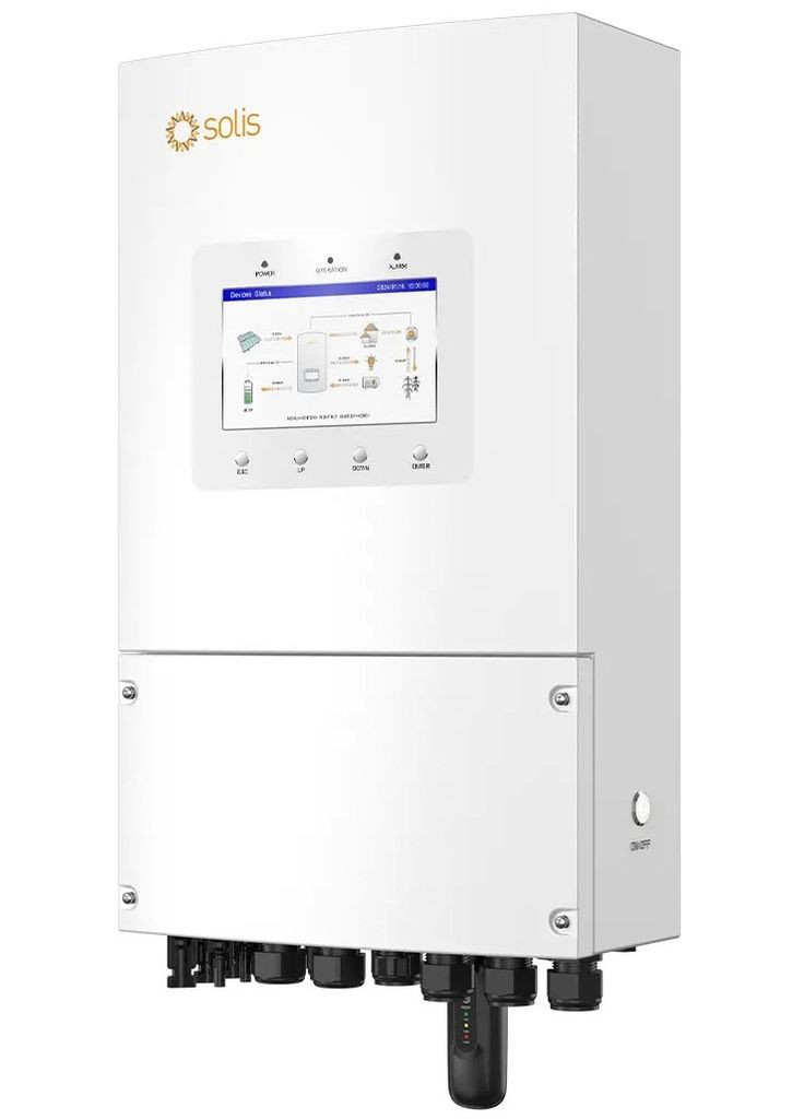 Гібридний інвертор однофазний S6 5кВт, 2xMPPT, DC, для LV Batteries Solis (314982573)