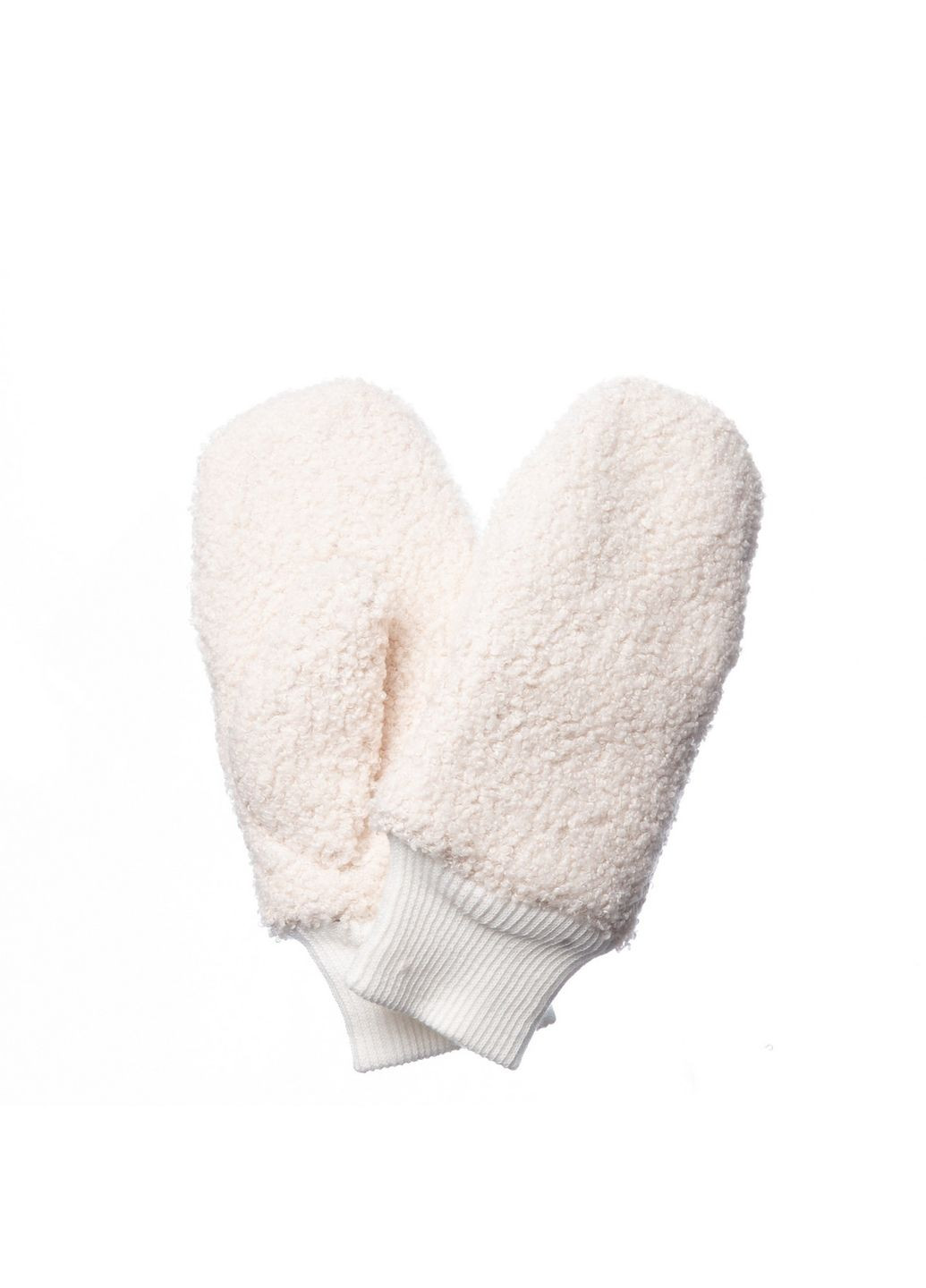 Варежки женские искусственный мех каракуль белый ХАРВИ LuckyLOOK 238-527 (345069669)