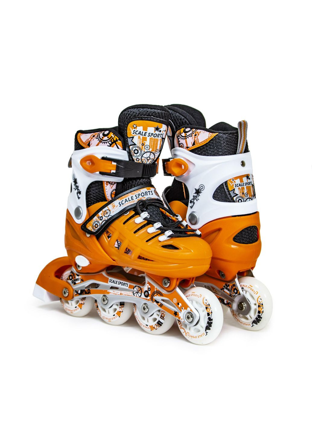 Детские роликовые коньки LF 905 S ( ) оранжевые (954994693-S) Scale Sports (364115035)