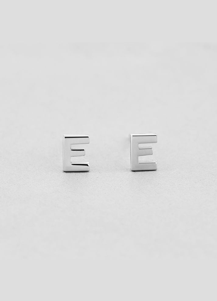 Сережки Letter E Minimal (338794721)