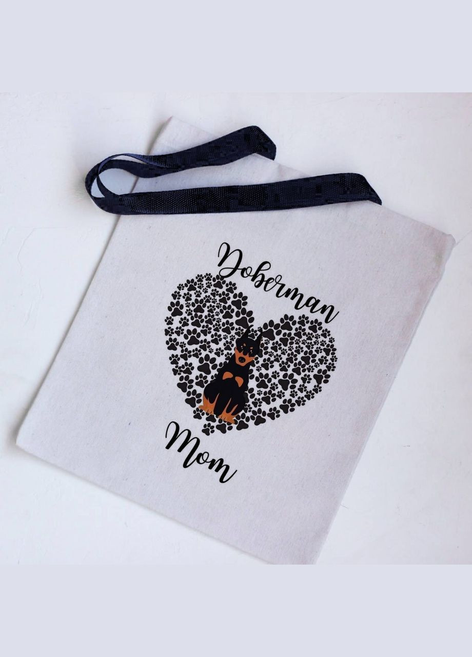 Еко сумка шоппер doberman mom No Brand (292564947)