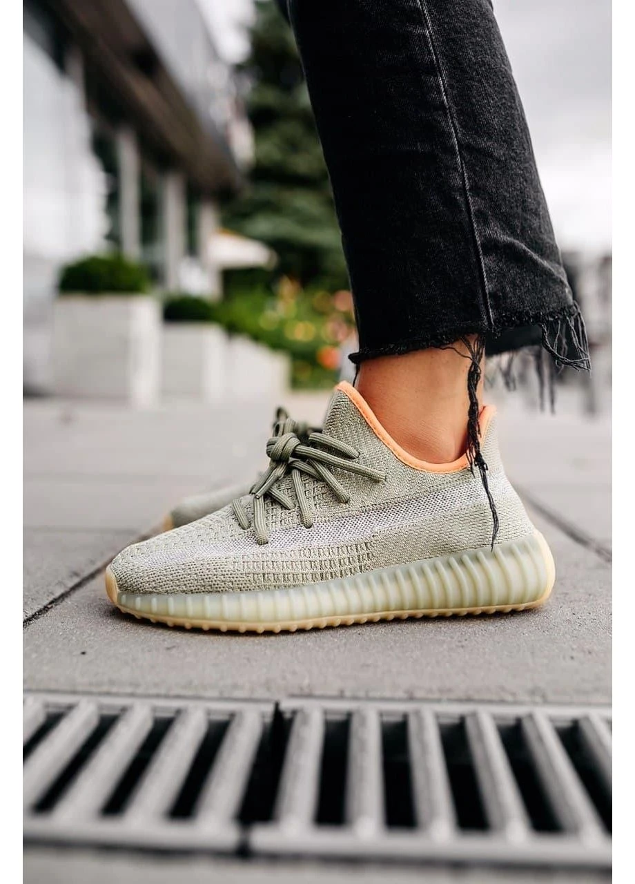 Цветные демисезонные кроссовки мужские adidas yeezy boost 350 v2 desert sage адидас изи буст No Brand