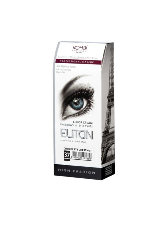 Фарба для брів та вій Елітан 37 шоколадно-каштанова 50 мл.Туба No Brand (340110018)