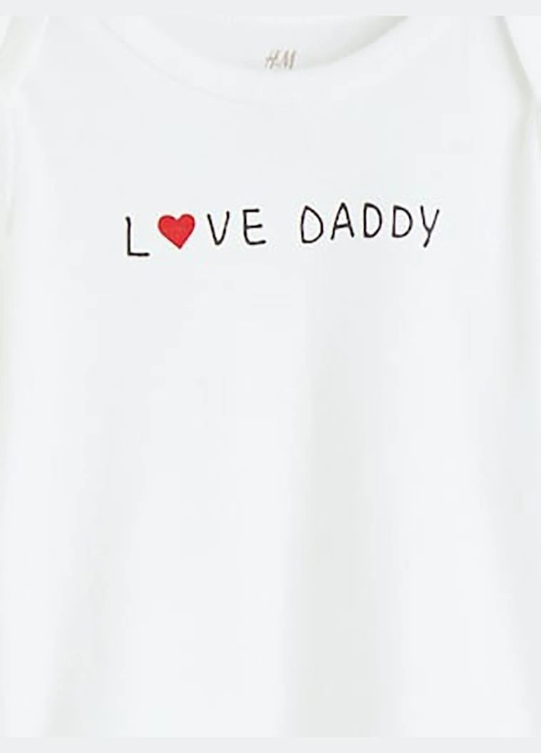Белая летняя футболка H&M