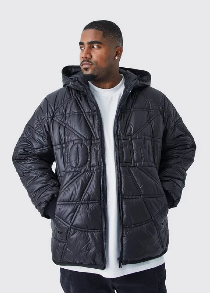 Чорна демісезонна куртка Boohoo