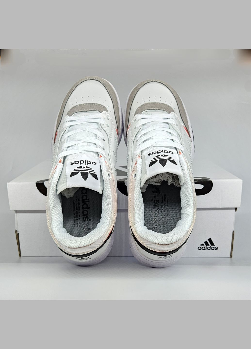 Кроссовки женские и мужские Adidas Drop Step low white | Адидас Дроп Степ белые No Brand белые демисезоны (307397805)