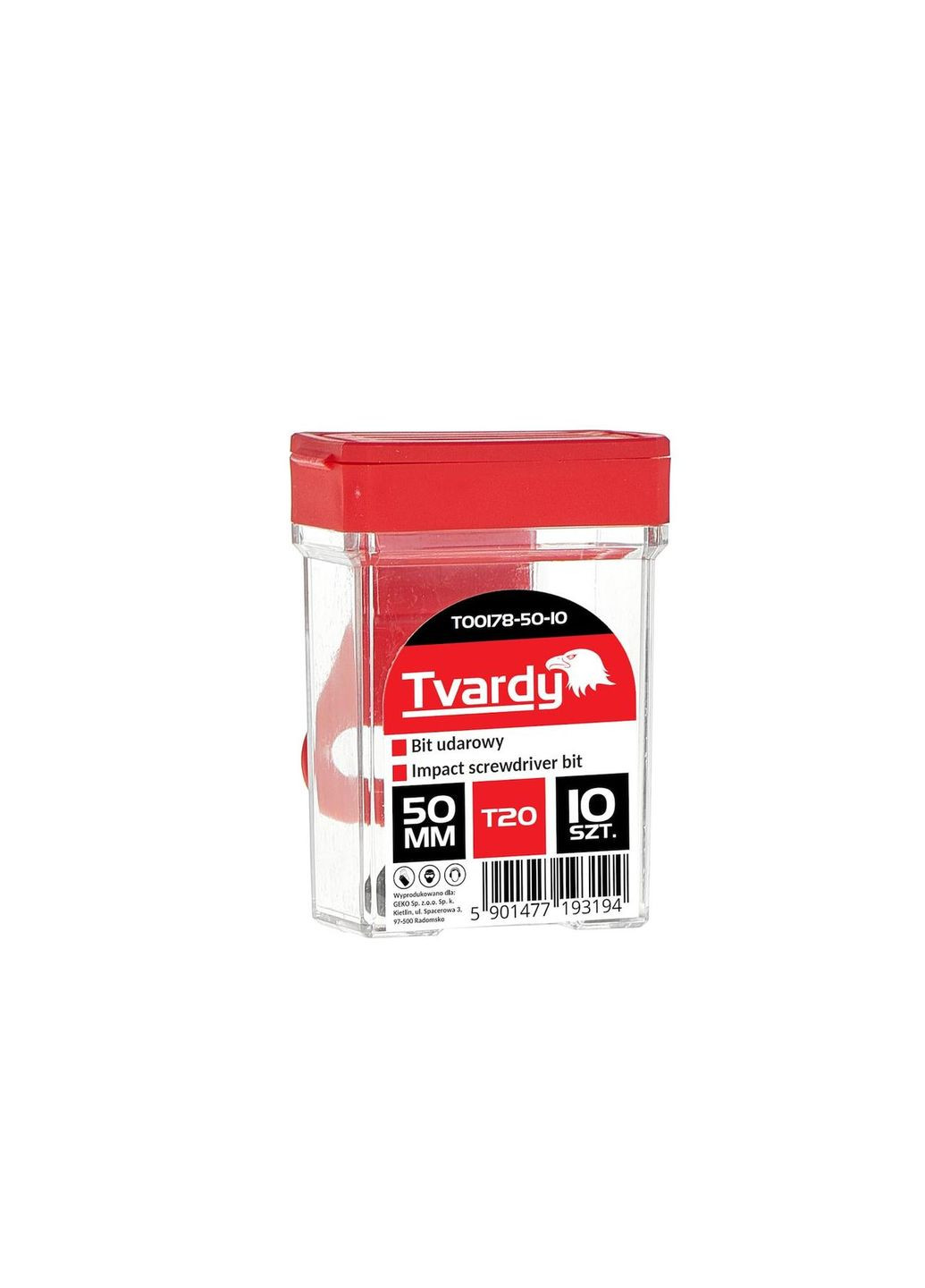 Біта удана "Tvardy" Torx T20 x 50мм Geko (342325113)