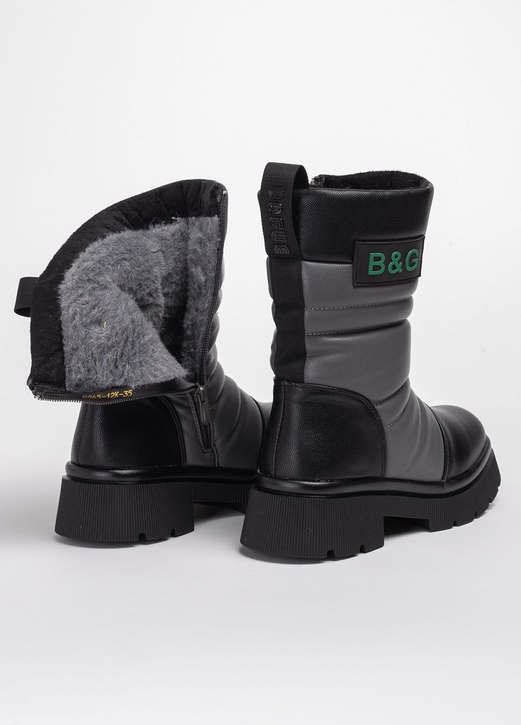 Чоботи дитячі 8865-12K сірі зимові 342079 Power (271813455)